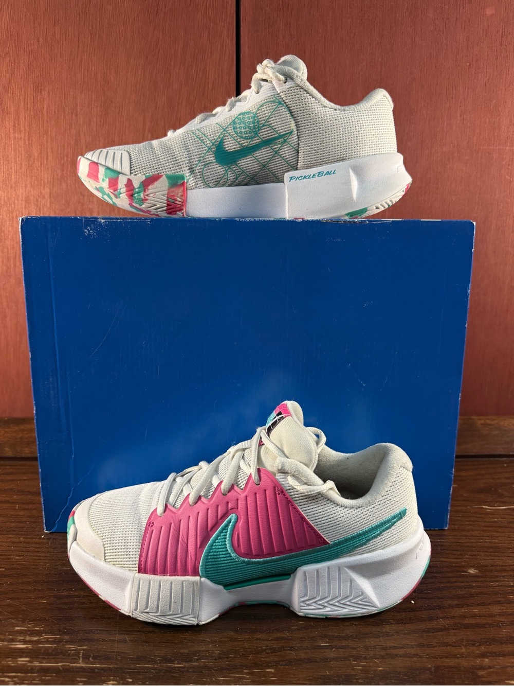 Nike Zoom Challenge White/Pink Women’s Pickleball Shoes Size US 6,5 |FQ4155-101